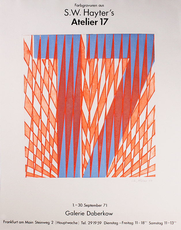 Untitled (for Atelier 17 Exhibition Poster) by Isolde Baumgart