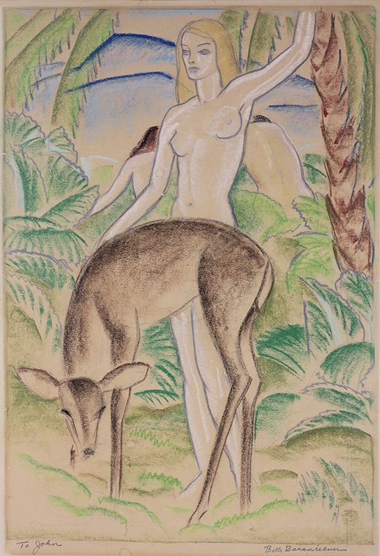 (Girl with a Fawn) by Belle Baranceanu
