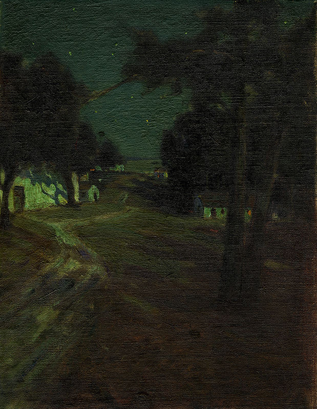Night landscape in the manner of Charles Rollo Peters by Charles Rollo Peters