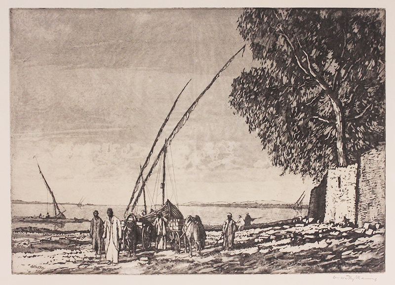 Evening on the Nile, El Fashar by William Westley Manning