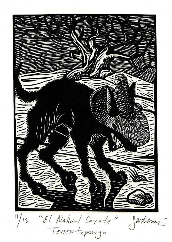 El Nahual Coyote, Tenextepango (El nahual perro)  from the series Pesonajes de Morelos, Mexico by Sergio Sanchez Santamaria
