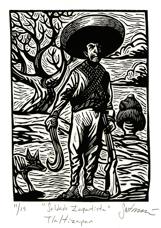 El Soldado Zapatista, Tlaltizapan (Unknown Soldier) from the series Pesonajes de Morelos, Mexico by Sergio Sanchez Santamaria