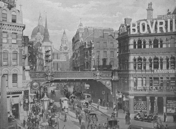 Ludgate Hill by Joseph Pennell