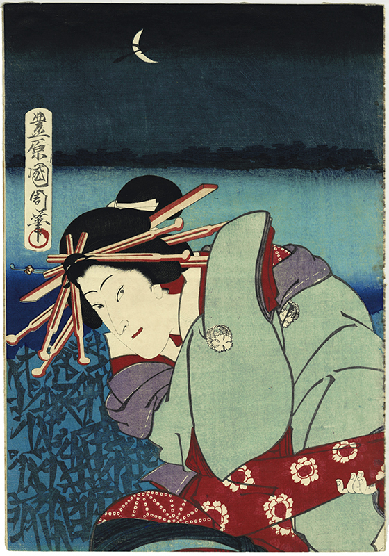 Supplementary Tales of Momoyama: The Story of the Elephant and the Peach Tree by Toyohara Kunichika