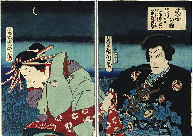 Supplementary Tales of Momoyama: The Story of the Elephant and the Peach Tree by Toyohara Kunichika