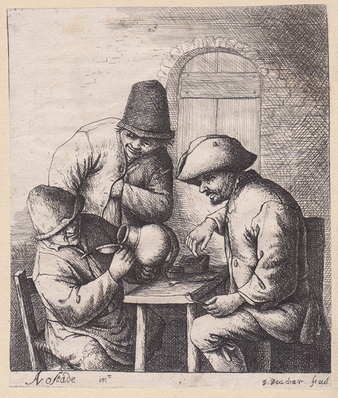 (The empty jug) after Adriaen van Ostade (Dutch: 1610 -1685) by David Deuchar
