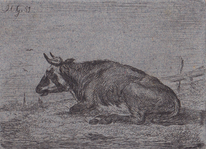 (Cow) by Jacobus Cornelis Gaal