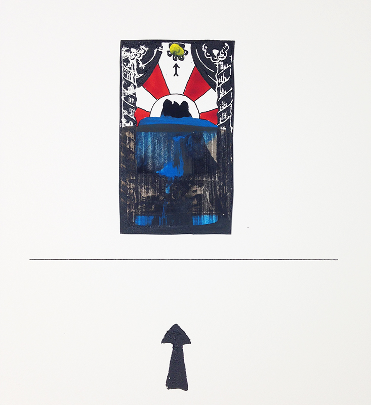 Untitled (card and arrow) - from the Tarot Series by Fred Martin