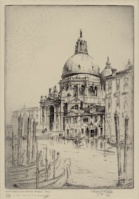 Santa Maria Della Salute, Venezia, Italy by Rudolph James Nedved