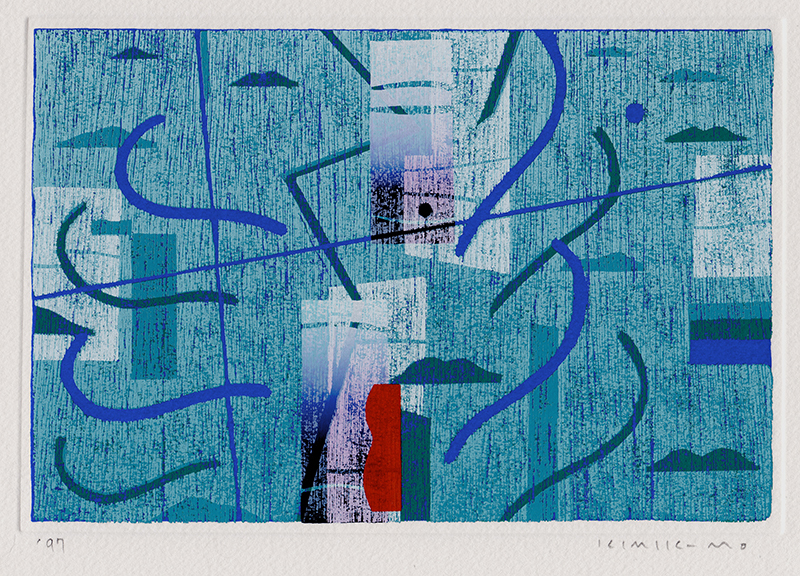Landscape from the portfolio, Original Prints by Ik-Mo Kim