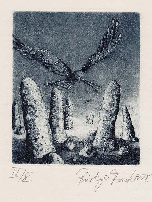 Untitled (surrealist landscape with birds) from Metamorphosis Animalis. by Tilopa Monk a.k.a. Rudiger Frank