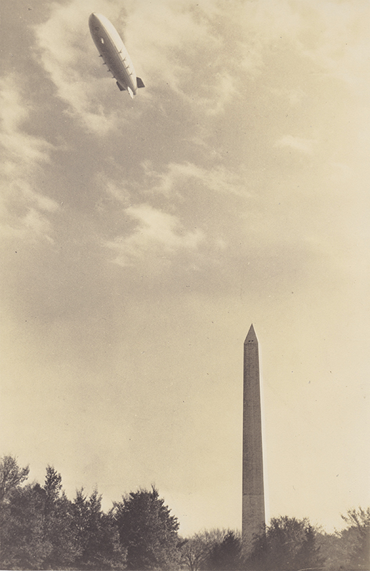 U.S.S. Akron - from the South Portico of the White House by Unidentified