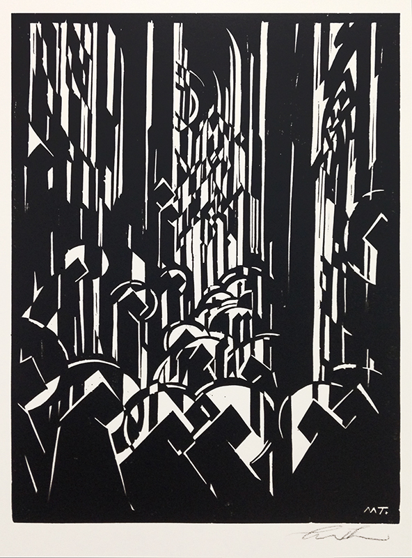 Der Dom - 10 woodcut portfolio by Max Thalmann