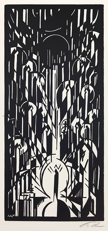 Der Dom - 10 woodcut portfolio by Max Thalmann