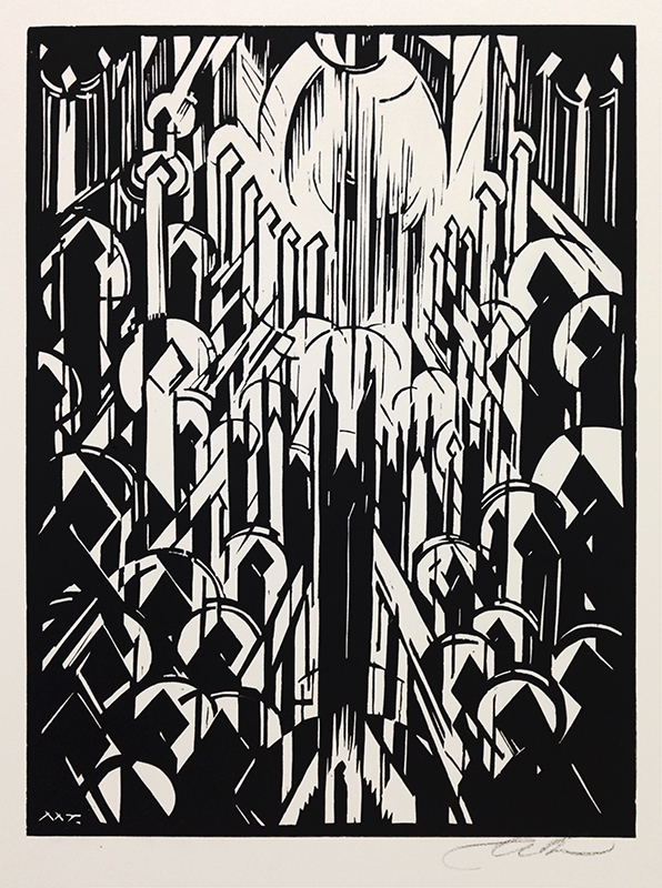 Der Dom - 10 woodcut portfolio by Max Thalmann