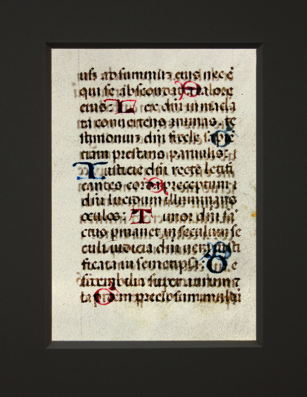 Leaf from The Book of Hours -- Medieval Devotional in Latin, Use of Rome by Unidentified Asian