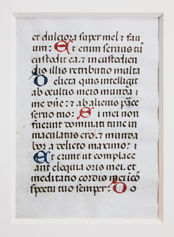 Leaf from The Book of Hours -- Medieval Devotional in Latin, Use of Rome by Anonymous