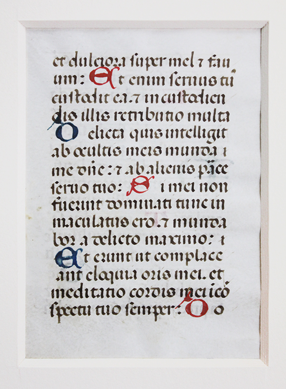 Leaf from The Book of Hours -- Medieval Devotional in Latin, Use of Rome by Unidentified Asian