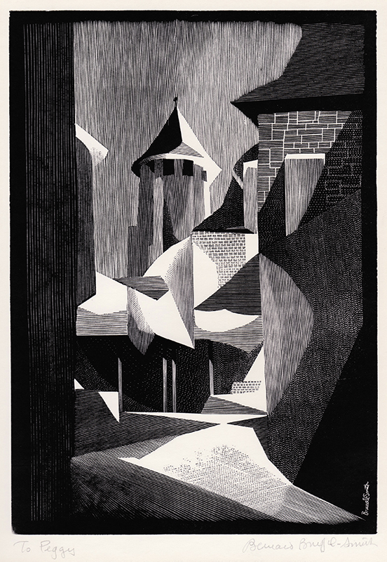 (a street in Collonges-la-Rouge, France) by Bernard Brussel-Smith