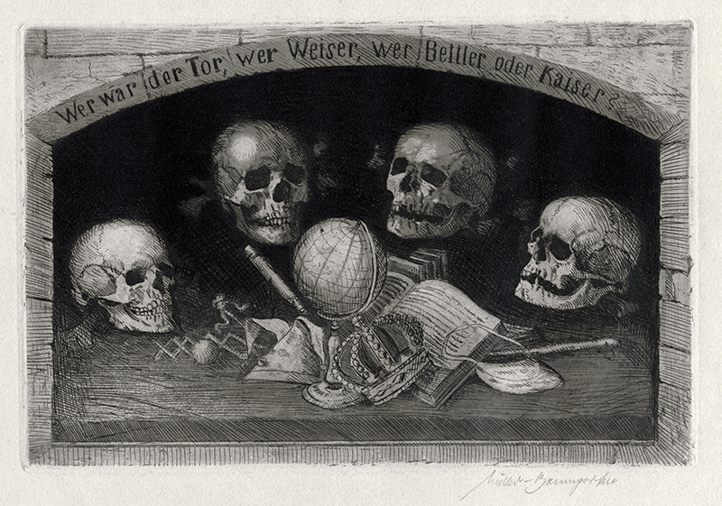 Vanitas-Symbolik by Carl Muller-Baumgarten