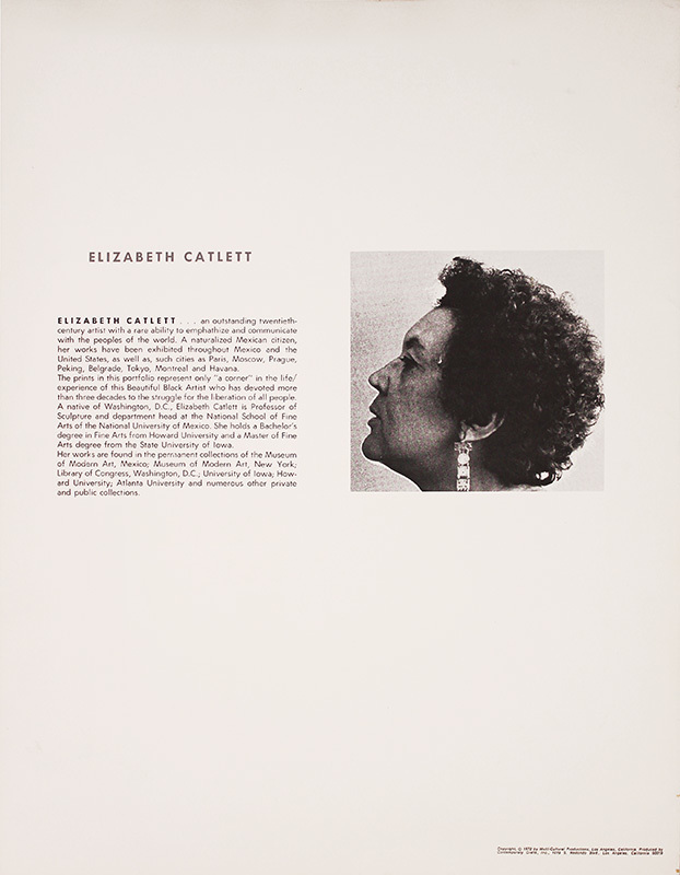 Elizabeth Catlett (portfolio of 6 pencil signed reproductions) by Elizabeth Catlett