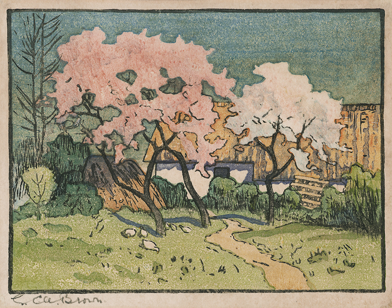 (Trees in bloom) by Elizabeth Christie Austen-Brown