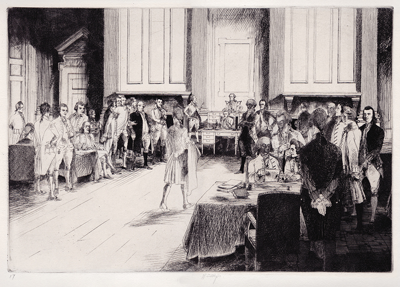 The Constitutional Convention - plate 17 from The Bicentennial Pageant of George Washington by John William Winkler