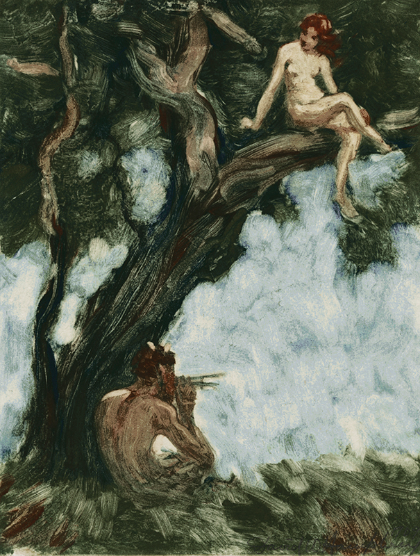 (Faun Serenading Nymph) by David Walling Humphrey