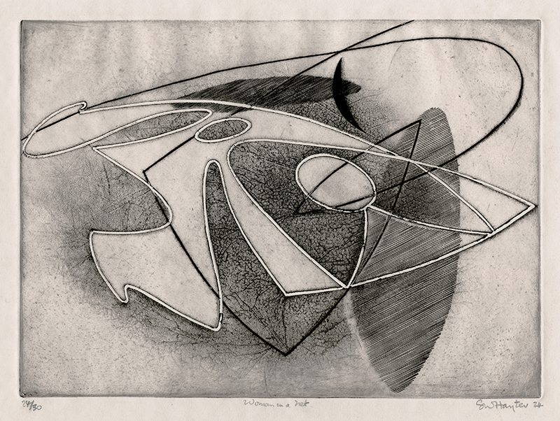 Woman in a Net (aka: Femme dans un filet). by Stanley William Hayter