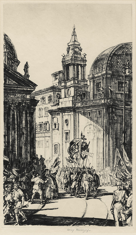 Fascisti, Roma by Henry Rushbury