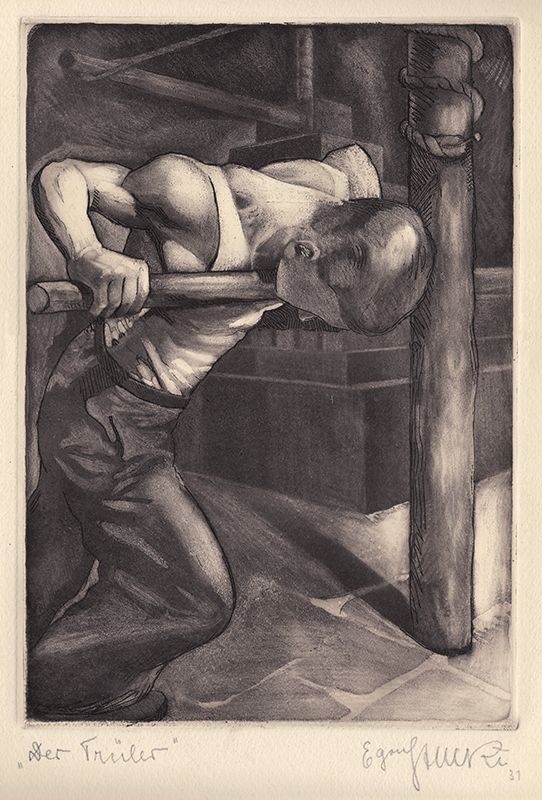 Der Truler (the wine presser) by Egon Stucki