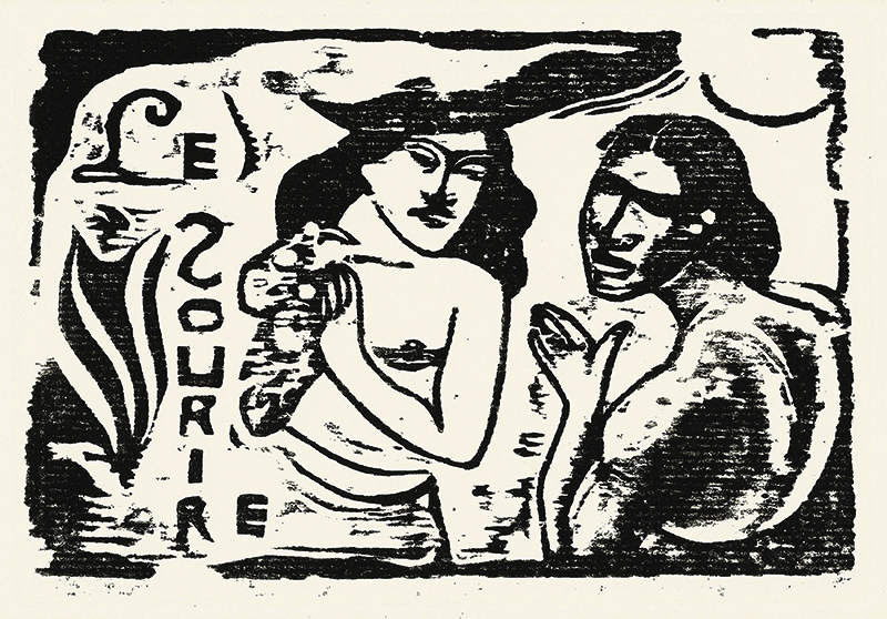 Titre pour Le Sourire, Number 6, January 1900: (The Smile). by Paul Gauguin