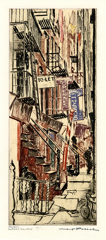New York: Eastside I: Allen Street by Max Pollak