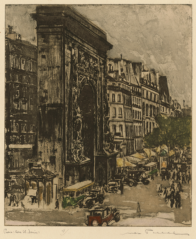 Paris, Rue St. Denis by Max Pollak