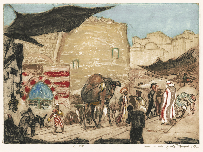 Jerusalem, Arab Market by Max Pollak