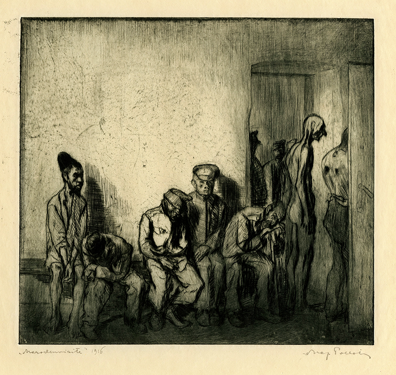 Marodenvisite (Sick call) by Max Pollak