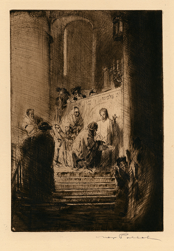 Christ in the Temple by Max Pollak