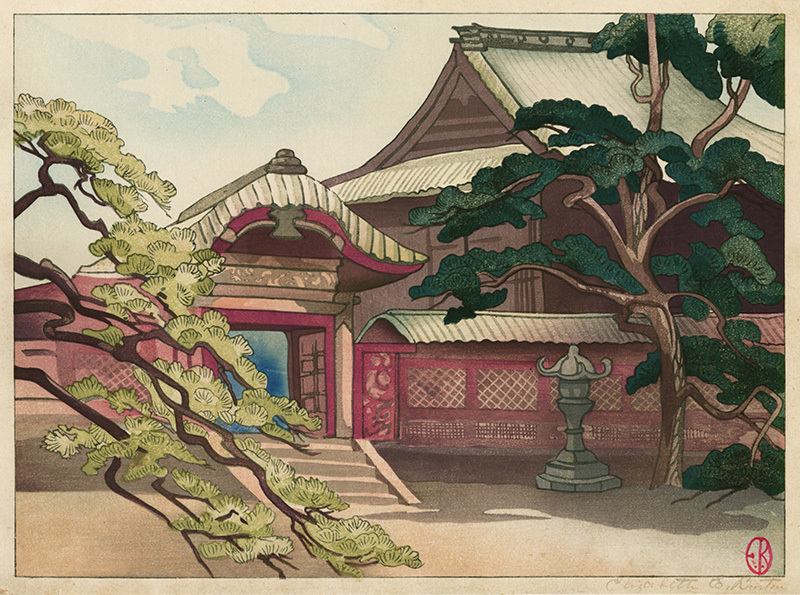 Temple Courtyard by Elizabeth Eaton Burton