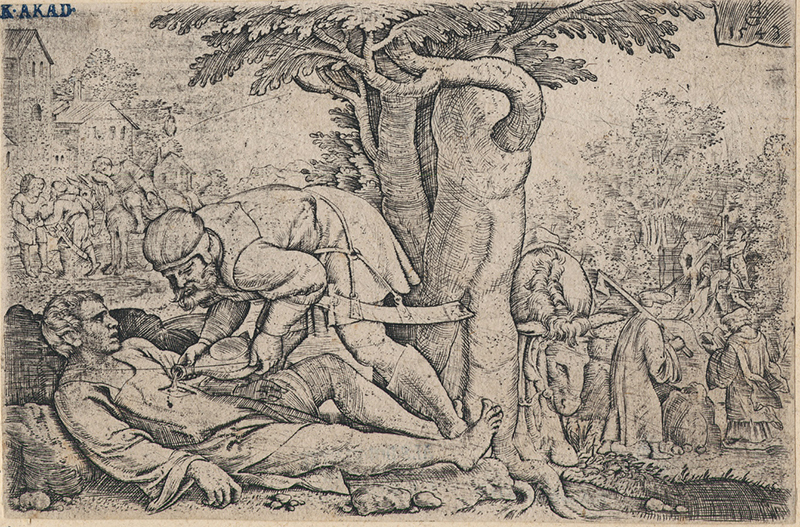 Aus dem Samariter (The Good Samaritan) by Georg Pencz