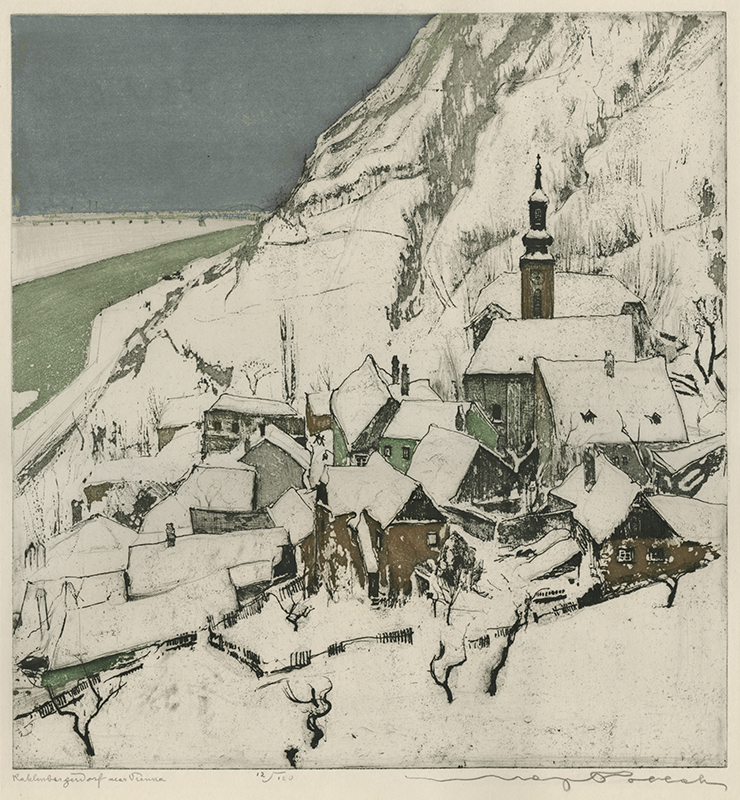 Kahlenbergerdorf Near Vienna by Max Pollak