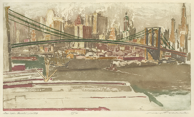 New York: Brooklyn Bridge by Max Pollak