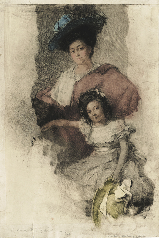 Mrs. Helene Idleberg and Daughter by Max Pollak