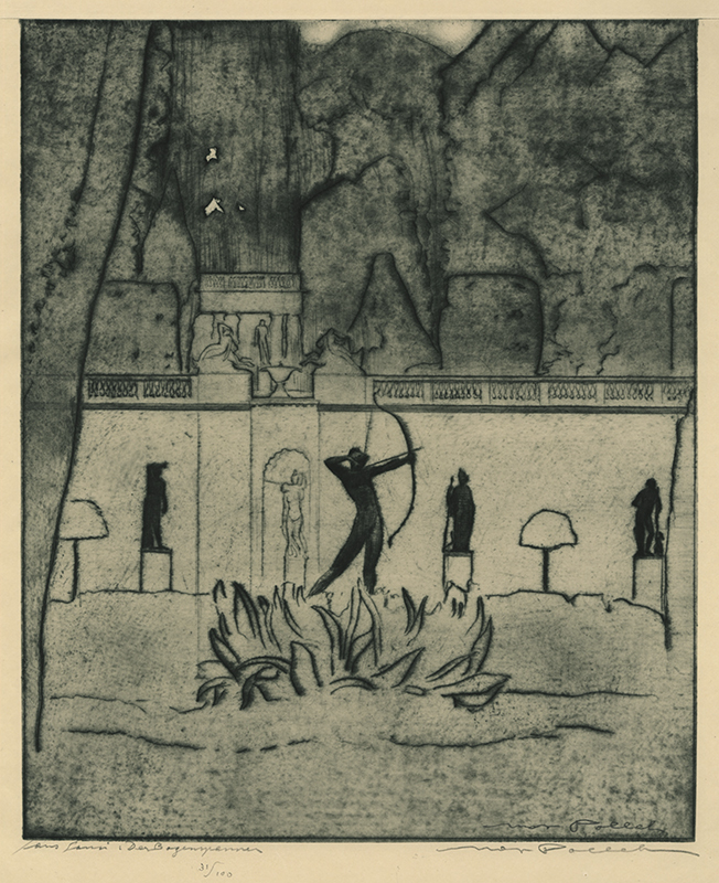 Sanssouci: 10 Radierung von Max Pollak (portfolio of 10 etchings) by Max Pollak