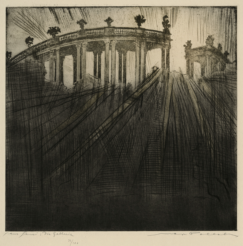 Sanssouci: 10 Radierung von Max Pollak (portfolio of 10 etchings) by Max Pollak