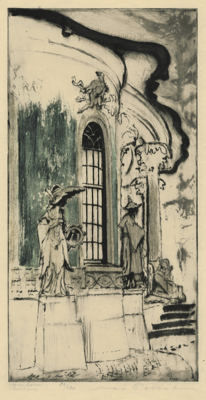 Sanssouci: 10 Radierung von Max Pollak (portfolio of 10 etchings) by Max Pollak