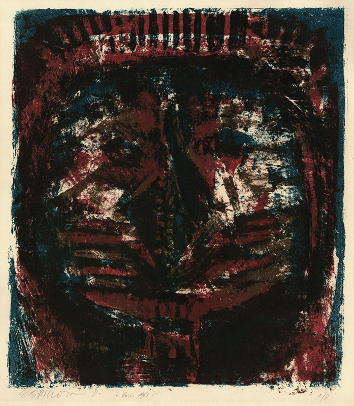Untitled (Abstracted Face) by Francisco Espinoza Duenas