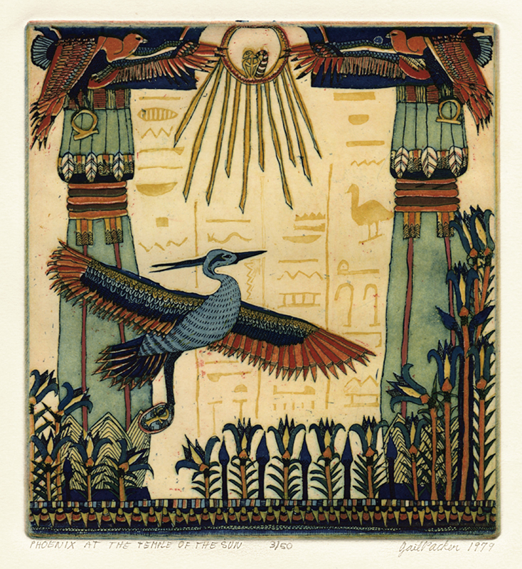 Phoenix at the Temple of the Sun by Gail Ann Packer