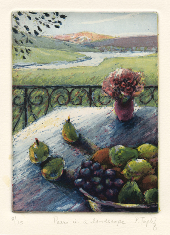 Pears in Landscape - from The Legendary Feast portfolio by Phyllis Taplitz