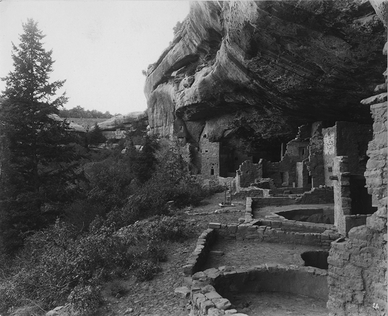 Mesa Verde National Park - Spruce Tree House by George Lytle Beam