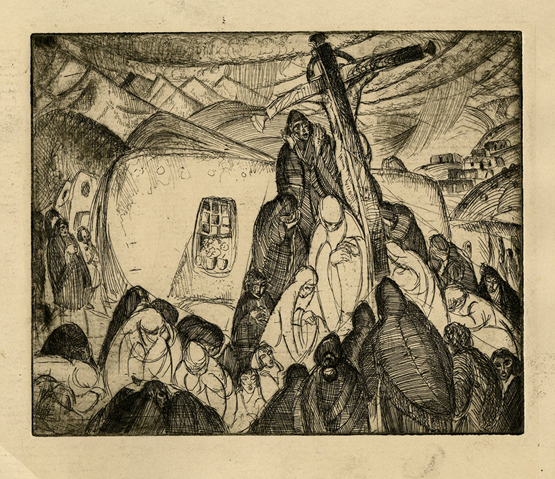 (Penitente Ceremony Good Friday) by Frederick Monhoff